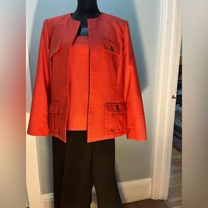 Kasper, Size 14, Brick Red.